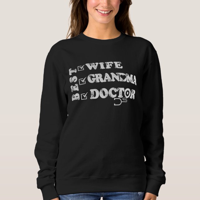 Moletom Best Wife Grandma Doctor (Frente)