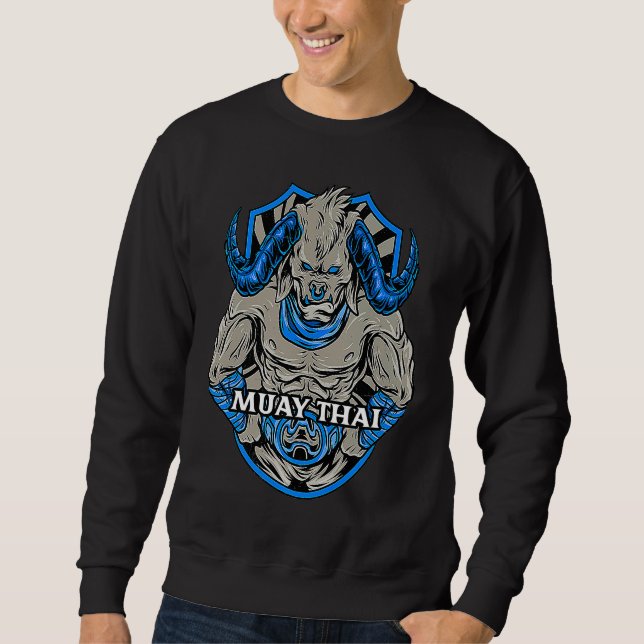 Moletom Besta do Muay Thai MMA Monstro Boxe Luta Jiu Ji (Frente)
