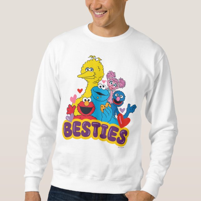 Moletom Besties De Namorados Da Rua Sésamo (Frente)