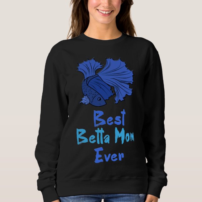 Moletom Betta Mãe Nunca Azul Betta Fish Mãe (Frente)