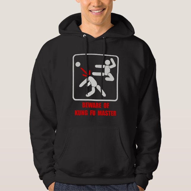 Moletom Beware do mestre de Kung Fu (Frente)