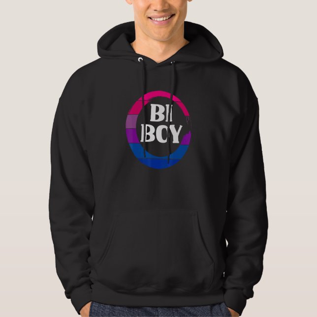 Moletom Bi Boy Funny Bi Pride Flag Bisexual (Frente)