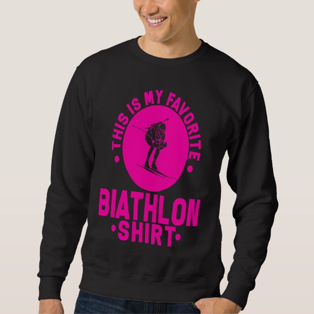 Moletom Biathlon Biathlete Skiing Shooting for Men Women K (Frente)