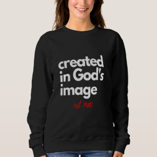 Moletom Bíblia cristã Criada no Nascer de Imagens de Deus