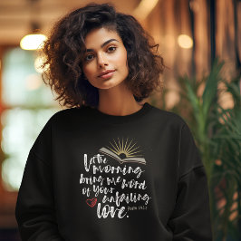 Moletom BÍBLIA de amor frágil salmo cristão negro