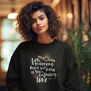 Moletom BÍBLIA de amor frágil salmo cristão negro