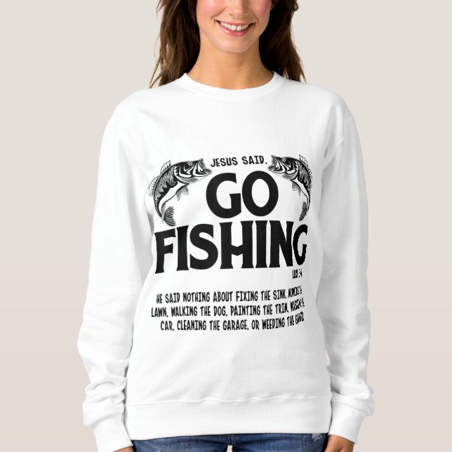 Moletom Bíblia Engraçado Dizendo, Jesus Disse Que Iria Pes (Frente)