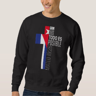 Moletom Bíblia Religiosa Espanhola Cristã Versa Fl Cubano