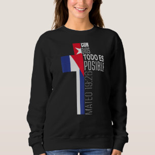 Moletom Bíblia Religiosa Espanhola Cristã Versa Fl Cubano