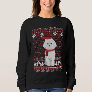 Moletom Bichon Frise Feia Feriado de Natal Feio