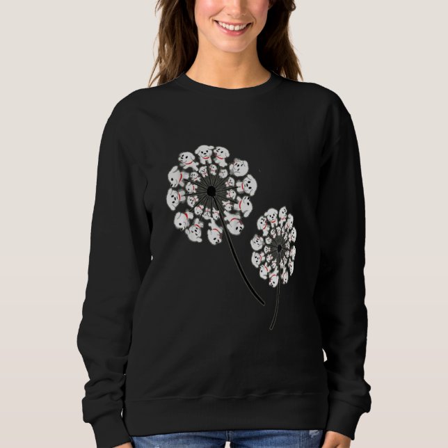Moletom Bichon Frise Flower Fly Dandelion Funny (Frente)
