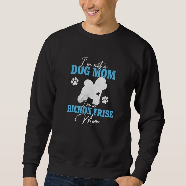 Moletom Bichon Frise Mom Women for Dog Cute Dog Mom (Frente)