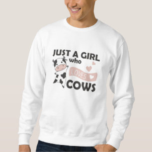 Moletom Bichos De Vaca Para Meninas Engraçadas Amor De Cor