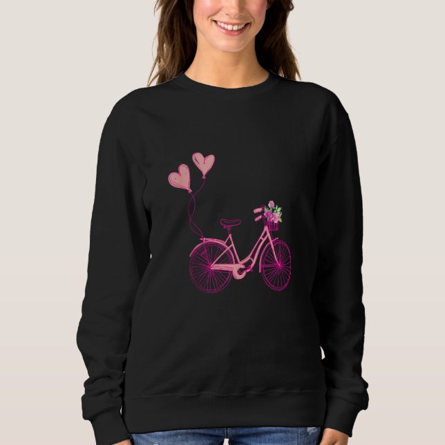 Moletom Bicicleta Bicicleta Cuta Meninas Ciclistas Mulhere (Frente)