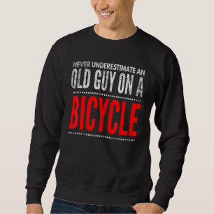 Moletom Bicicleta Bloqueada Nunca Subestime Um Velho Em Um