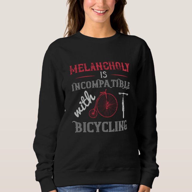 Moletom Bicicleta - Melancolia é incompatível (Frente)