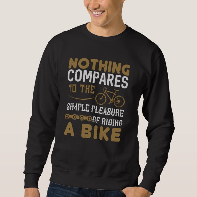 Moletom Bicicleta - Nada compara andar de bicicleta (Frente)