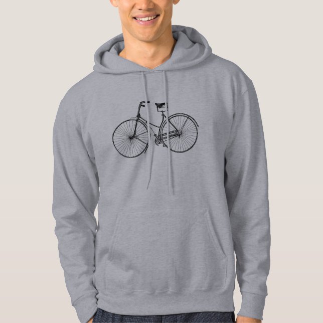 Moletom Bicicleta Vintage - Preto (Frente)