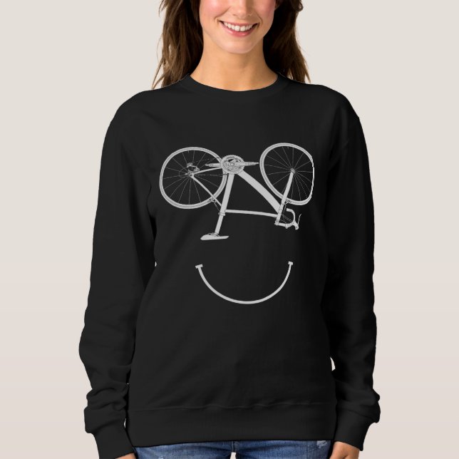 Moletom Bicycle Smile Cyclist Bicycle Rider Cycling Bike T (Frente)