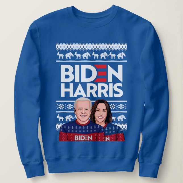 MOLETOM BIDEN HARRIS UGLY SWEATER (Frente do Design)