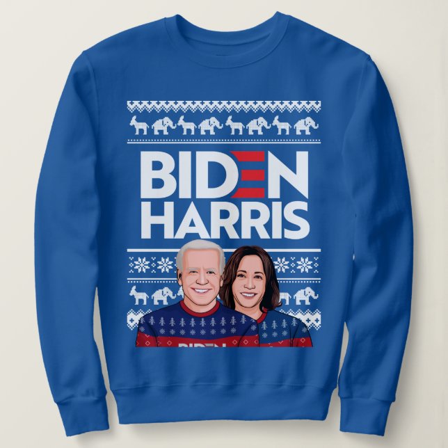 MOLETOM BIDEN HARRIS UGLY SWEATER (Frente do Design)