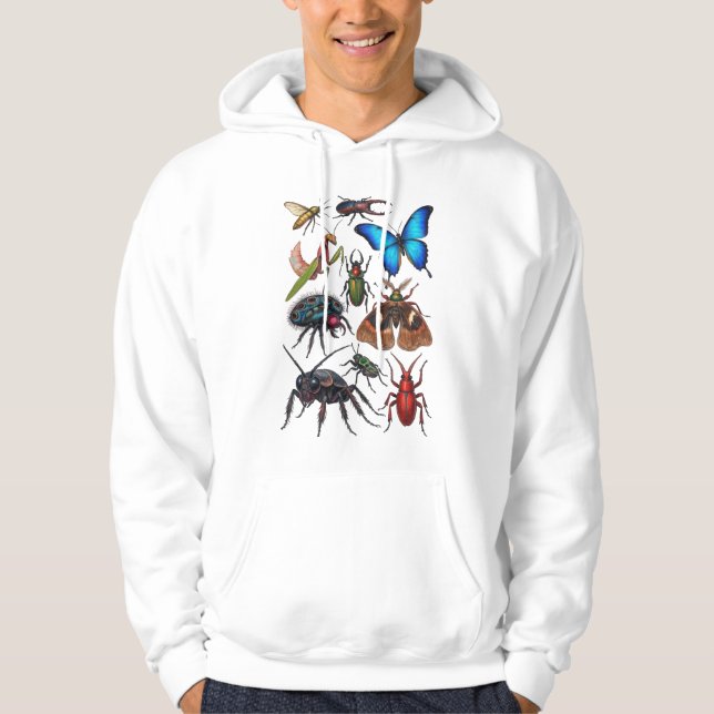 Moletom Big beautiful bugs insect art entomology science  (Frente)