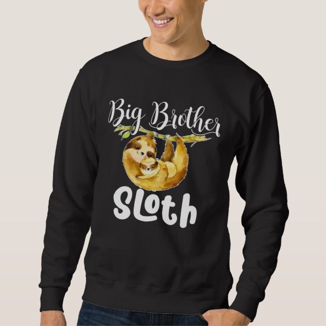 Moletom Big Brother Sloth Matching Family Cute  Mother s D (Frente)