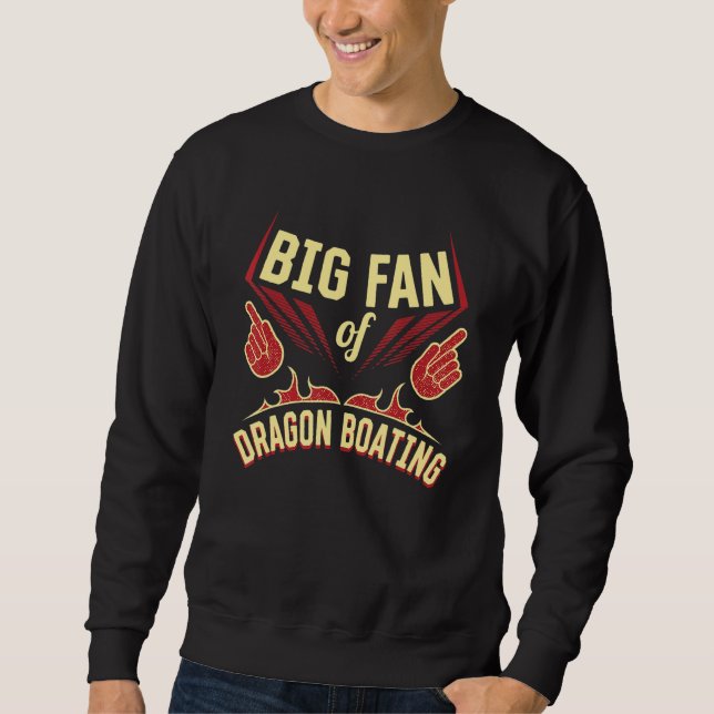 Moletom Big Fan of Dragon Boating Sports Player Games Athl (Frente)