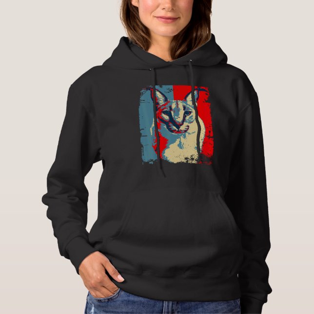 Moletom Big Floppa Meme cat Cute  Caracal Cat retro distre (Frente)