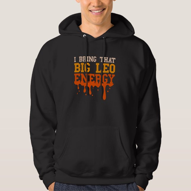 Moletom Big Leo Energy Men Mulheres Zodiac Dripe Julho B (Frente)