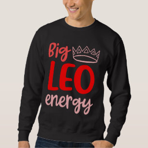 Moletom Big Leo Energy Mulheres Leo Rainha Zodiac Leo Seas