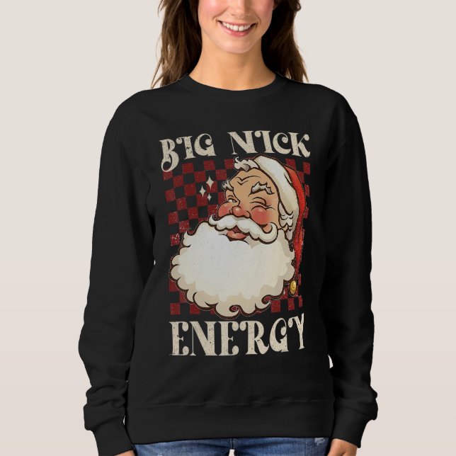 Moletom Big Nick Energy Xmas Natal Feio Homens Doces W (Frente)