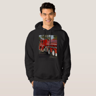 Moletom Big_Red_Fire_Engine,_Mens_Black_Hooded_Sweet