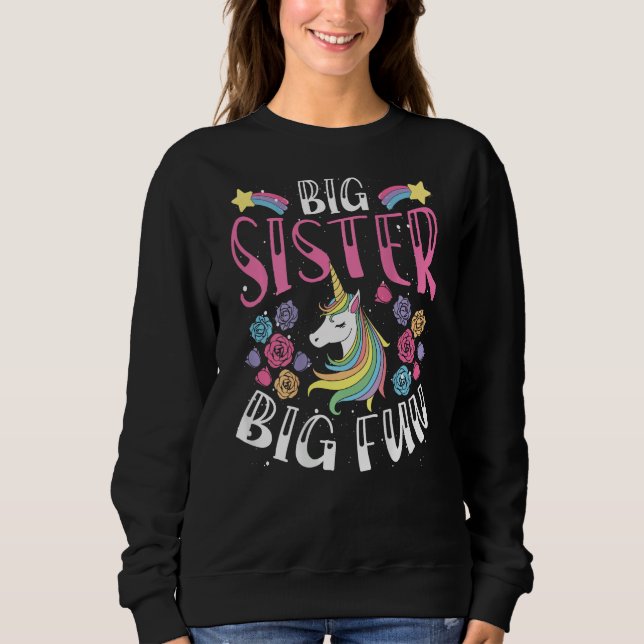 Moletom Big Sister, Big Fun Backprint Big Sister (Frente)