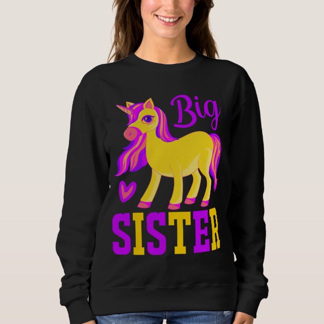 Moletom Big Sister Magical Unicorn (Frente)