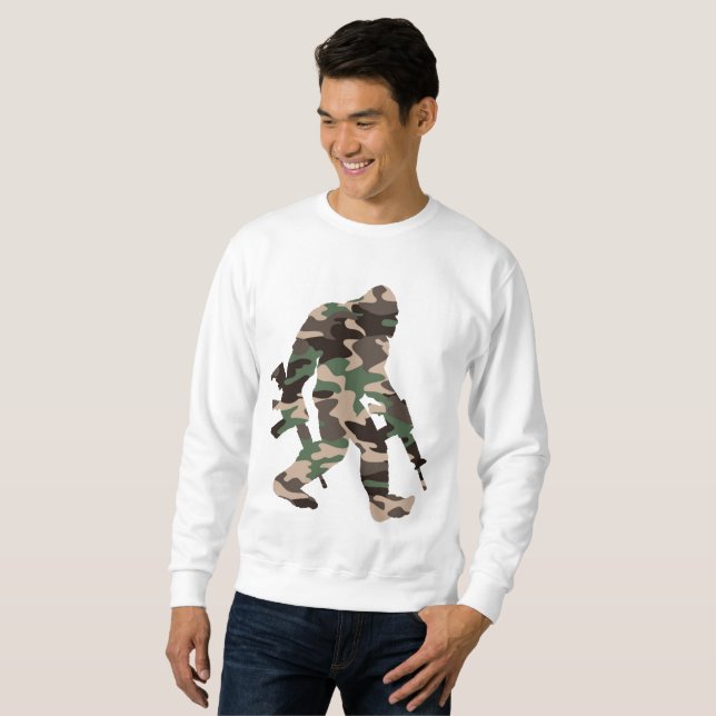 Moletom Bigfoot Sasquatch Camuflagem  (Frente Completa)