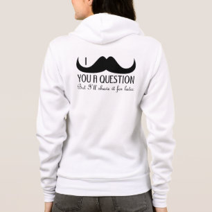 Moletom Bigode na moda e legal de I você uma pergunta