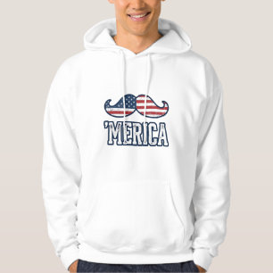 Moletom Bigode Patriótico América Angustiada Desenho Vetor