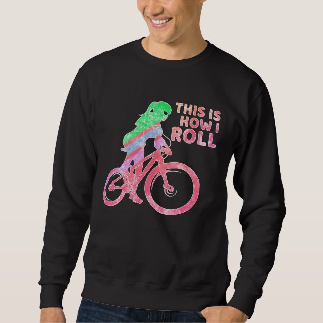 Moletom Bike Girl  So Roll Ich  Bicycle and Mountain Bike (Frente)