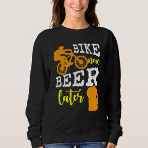 Moletom Bike Now Beer Posteriormente - Andando de biciclet