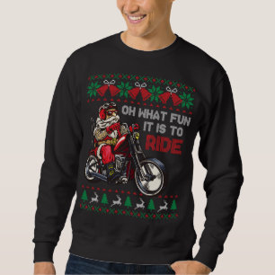 Moletom Biker Papais noeis Que Diversão É Dirigir Um Natal