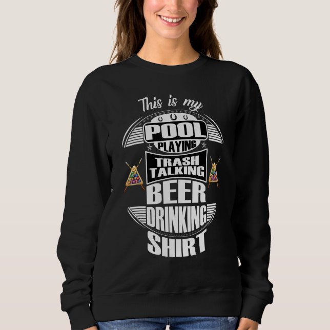 Moletom Billiards 8 Ball Piscina Player Sarcasm Novelle Hu (Frente)