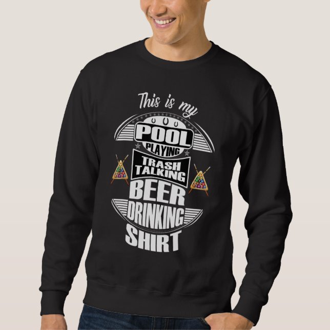 Moletom Billiards 8 Ball Piscina Player Sarcasm Novelle Hu (Frente)