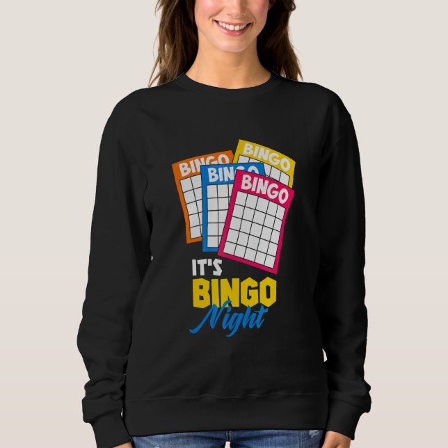 Moletom Bingo Card Game Design Para Chamador - Sua Noite D (Frente)