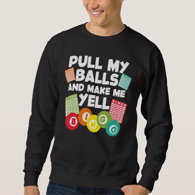 Moletom Bingo para homens e mulheres, bingo da sorte, cham (Frente)