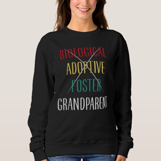 Moletom Biological Adoptive Foster Grandparent Grandpa Gra (Frente)