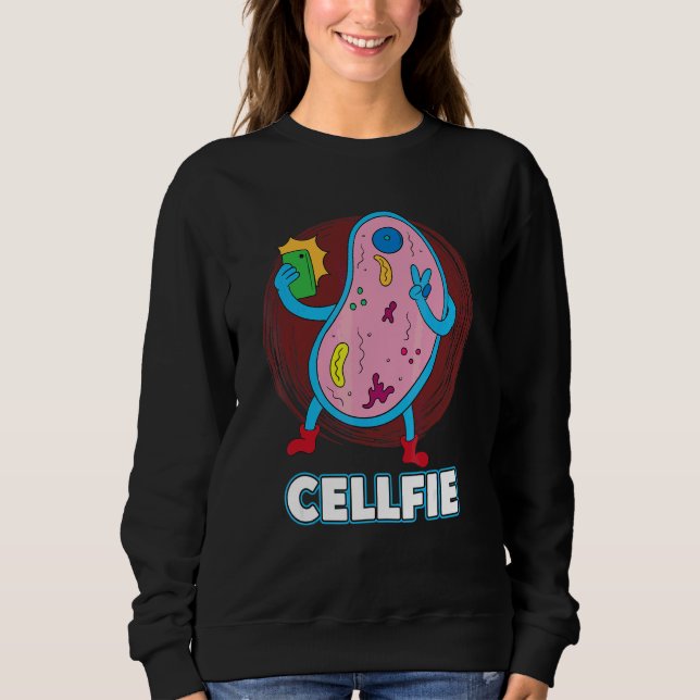 Moletom Biólogo Bacteriano Selfie de Célula Cellfie (Frente)