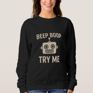 Moletom Bip boop tente-me bot