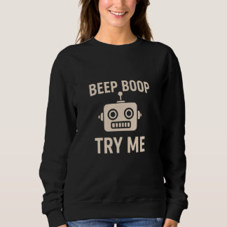 Moletom Bip boop tente-me bot