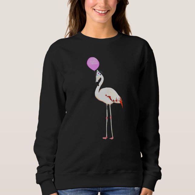 Moletom Bird Flamingo Birder Animal Birder Aniversário (Frente)